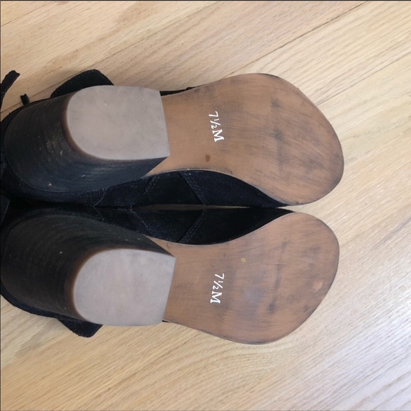 Black suede boots brand new size 7.5 - Picture 7 of 7